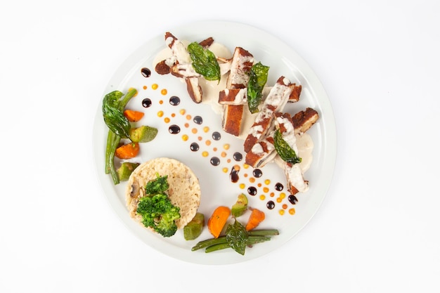 Szybkie danie na talerzu